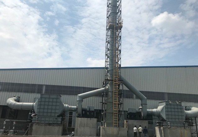 ducting and stack