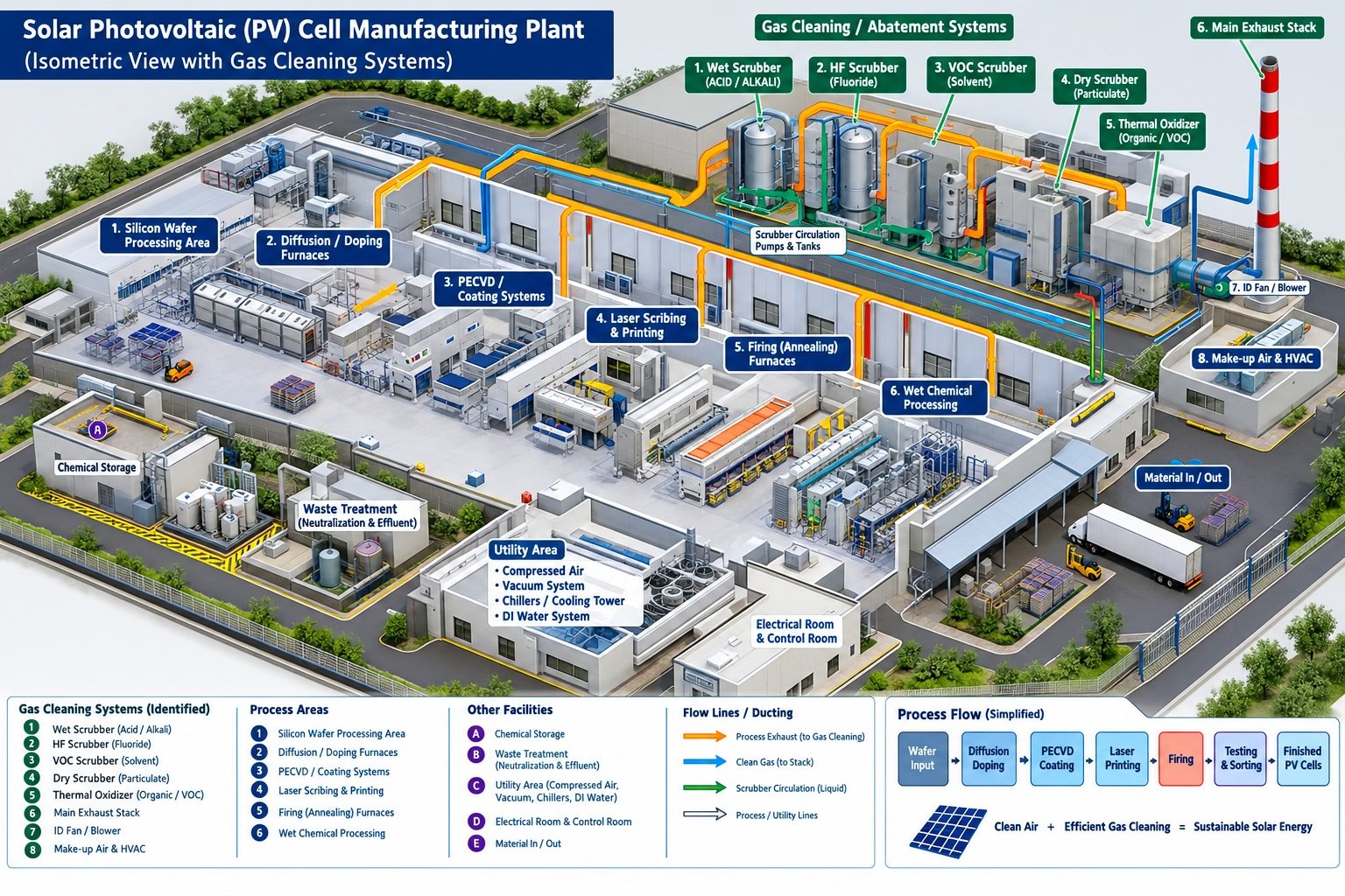 solar pv and semiconductor manufacturing installation